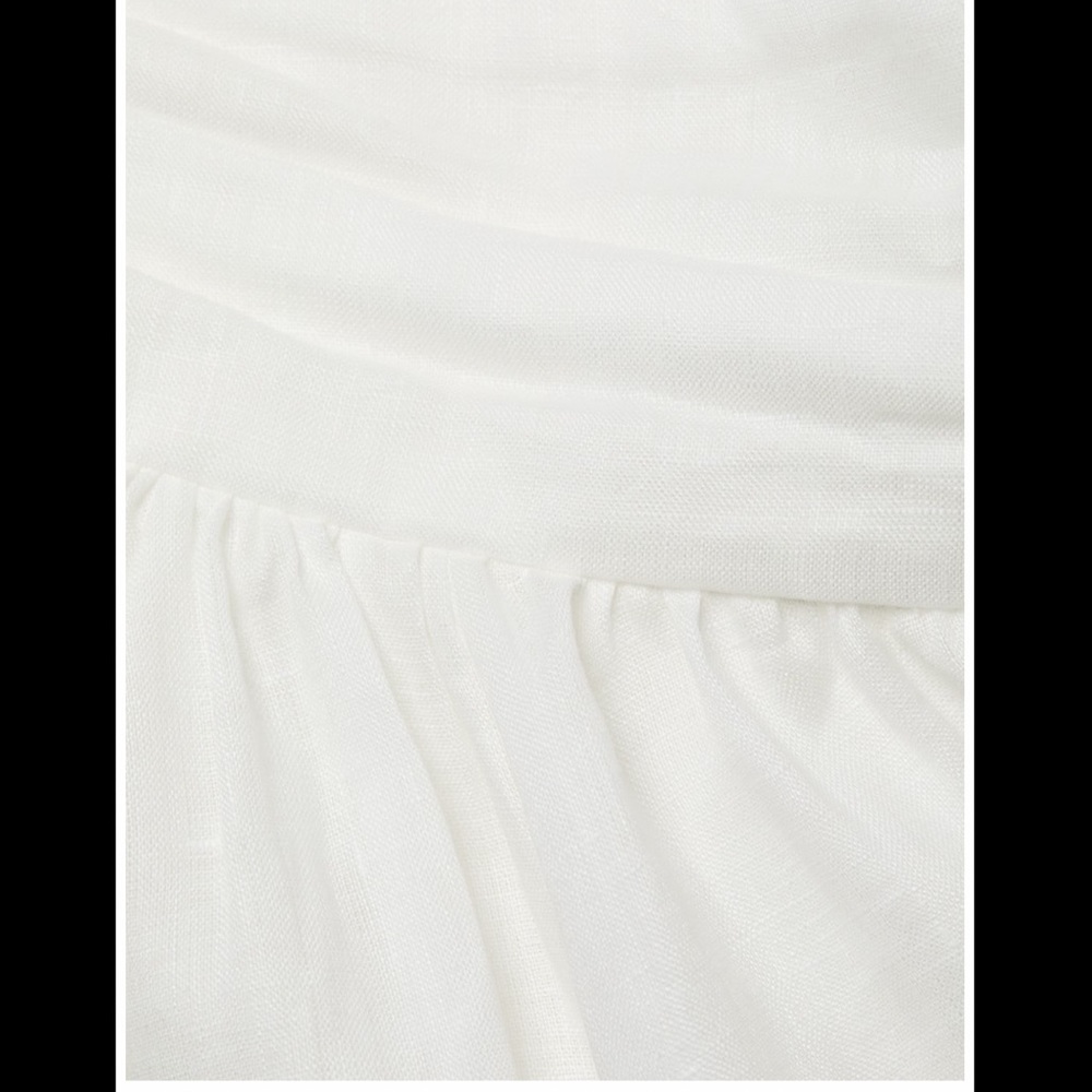NWT Zimmermann Ivory Tropicana Asymmetric Open Back Dress $675 - Picture 6 of 6